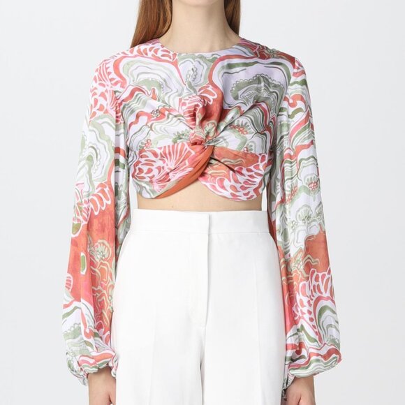 Andrea Iyamah Behati Cropped-Behati Top NWT, Size M - Picture 7 of 17